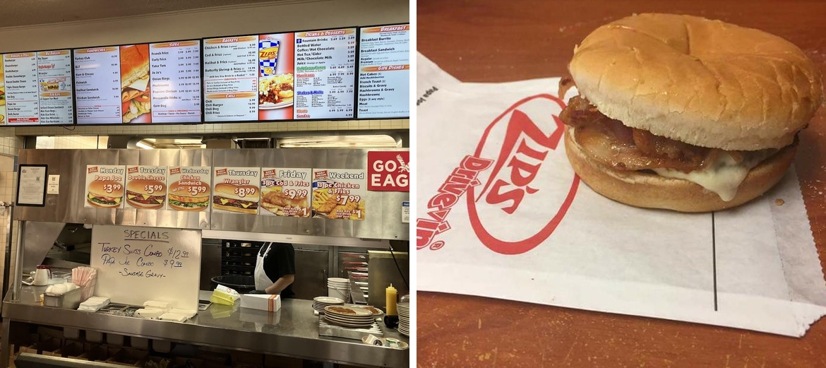 Zip's Drive-In - Cheney Menu
