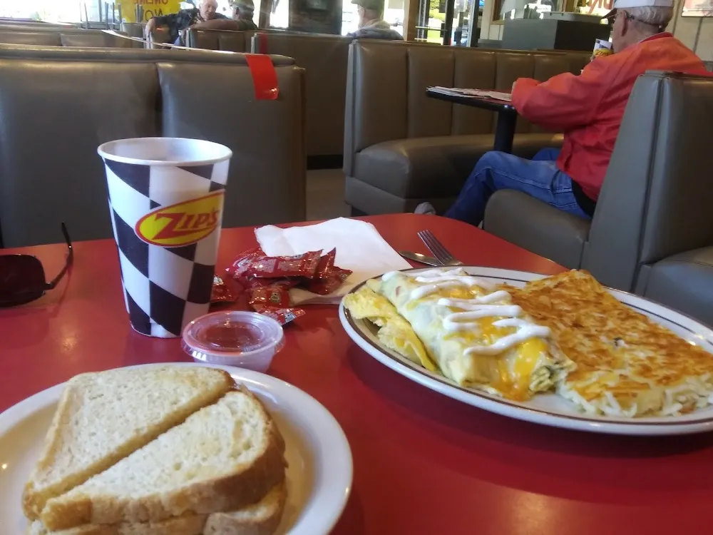 Vege Spanish Omelet Hashbrowns and Toast